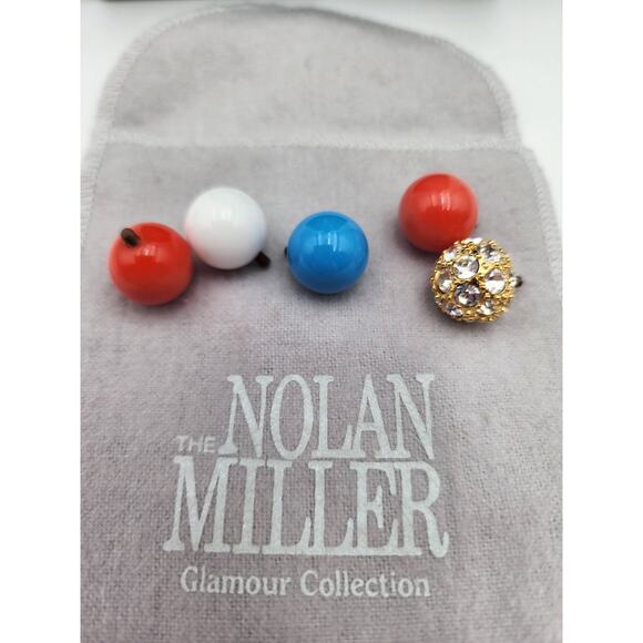 VTG Nolan Miller Glamour Collection Faux Pearl Necklace Rhinestone Enhancer - Picture 5 of 10